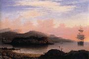 Fitz Hugh Lane Off Mount Desert Island oil on canvas